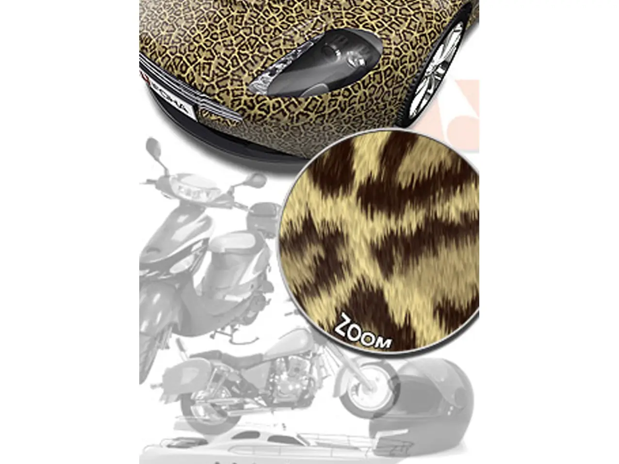 Autofolie-Druck-Carwrapping-Fell beige braun Muster-1403366