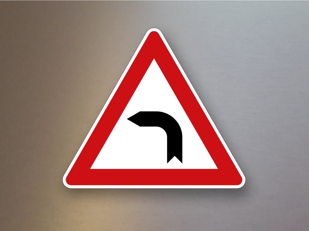 Verkehrsschild Kurve links 103-10 Verkehrsschild Kurve links 103-10