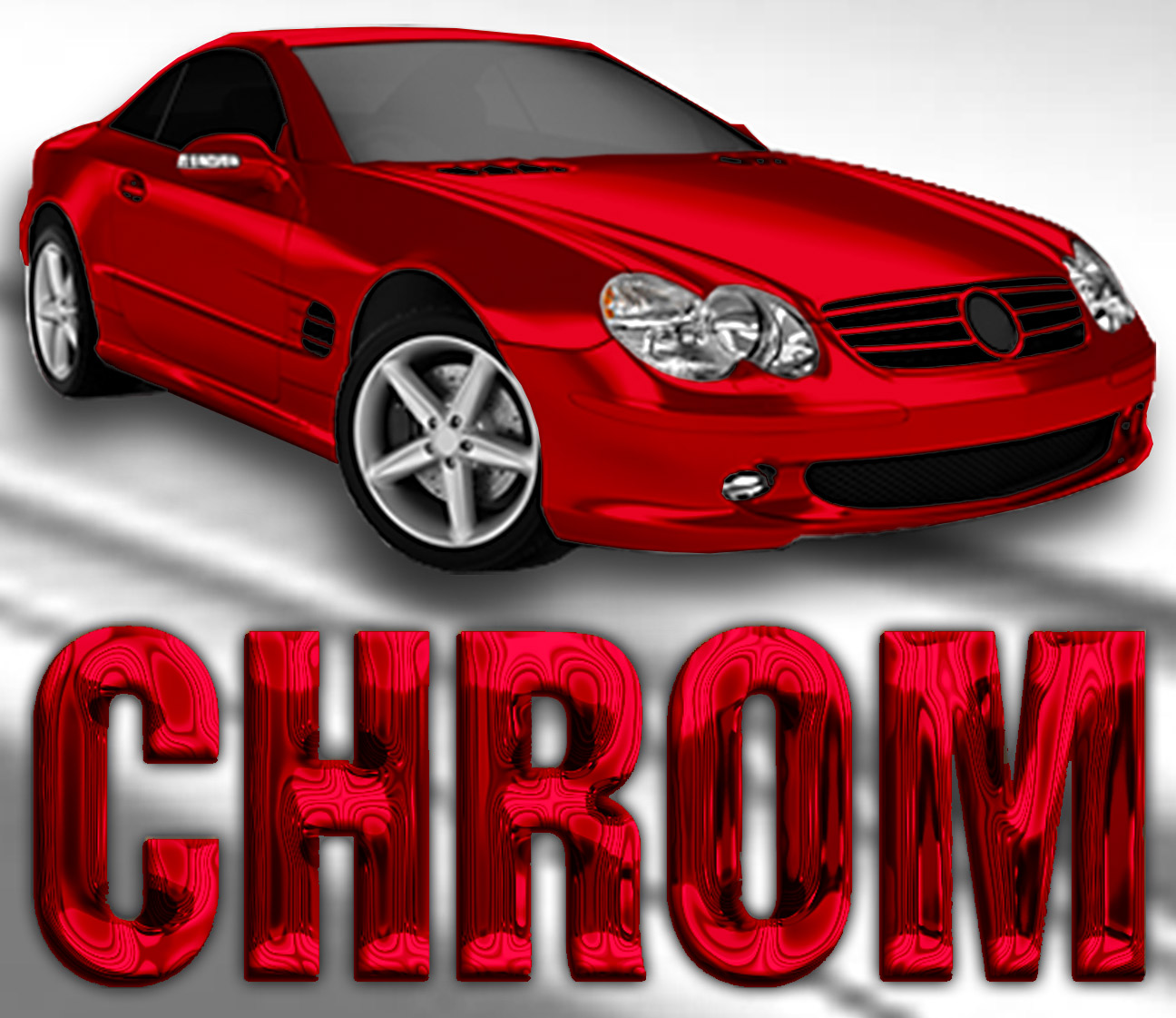 ETCHABLE Chrom Rot für 3D Verklebung Car Wrapping, Spiegelfolie, Chromfolie