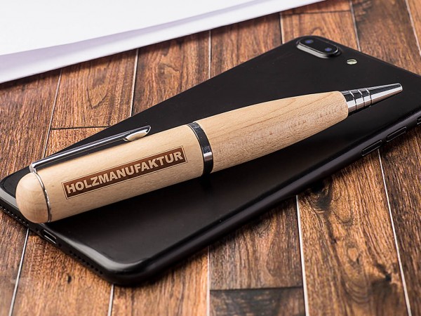 USB Stick Pen Kugelschreiber Holz