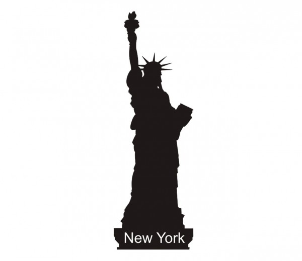 STADT New York Freiheitsstatue als Wandtattoo