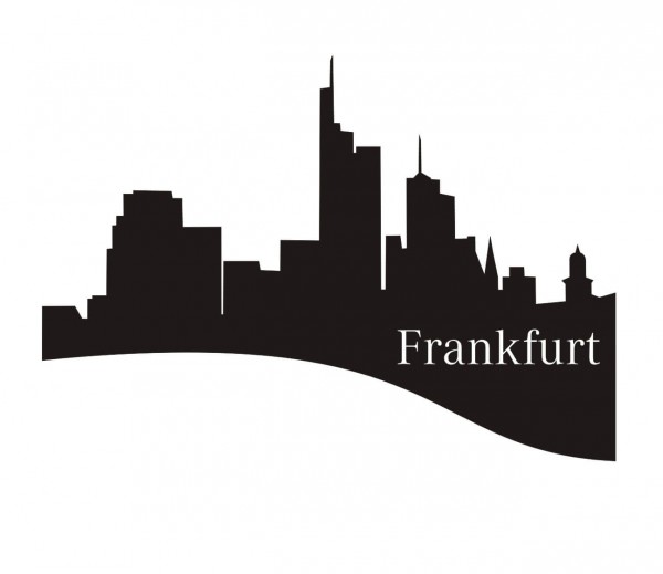STADT Frankfurt am Main Silhouette als Wandtattoo