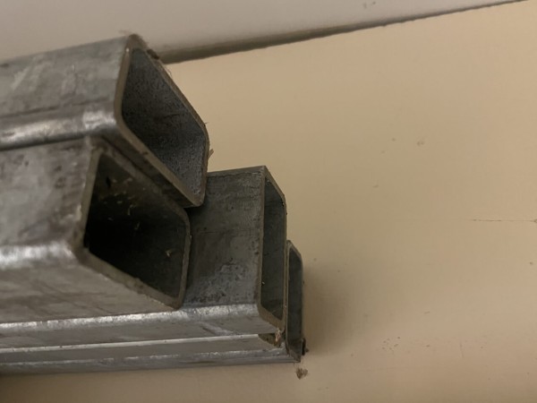 Vierkantprofil 50x30mm Stahl Eisen verzinkt Sonderangebot