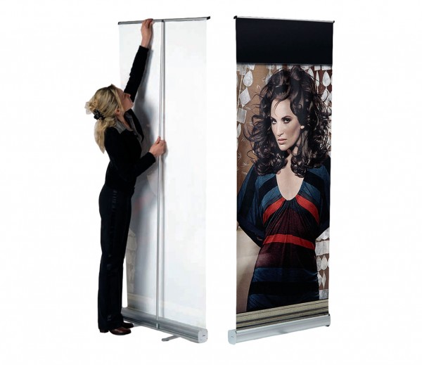 Roll-Up Banner Display DISCOUNT inkl Druck