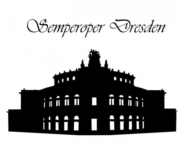 STADT Dresden Semperoper als Wandtattoo 0010