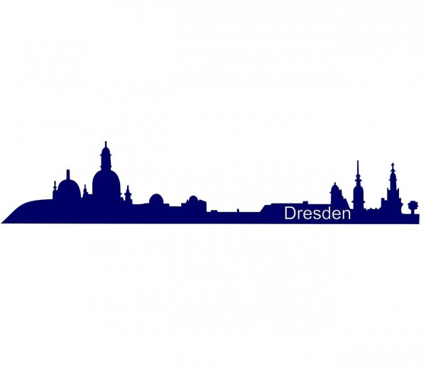 STADT Dresden Silhouette als Wandtattoo 0007