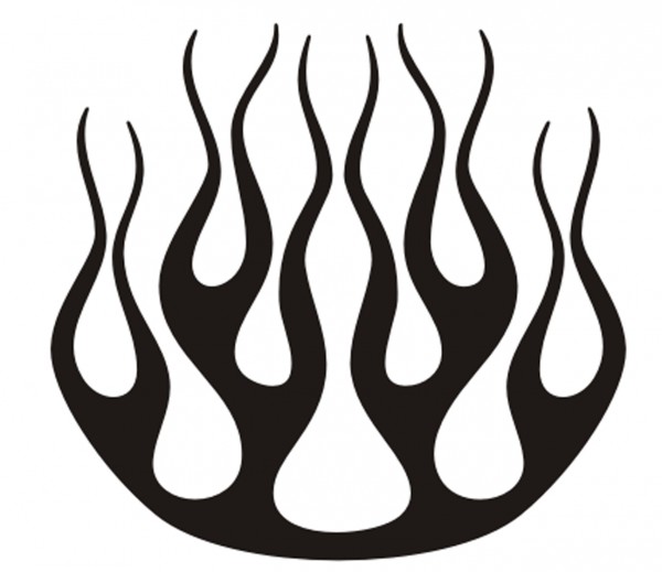 Flammen - Tattoo - Folienaufkleber Nr. 39