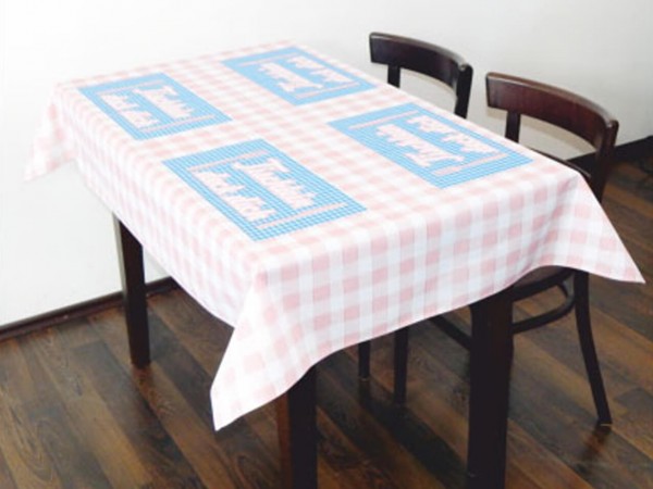 Tischdecke mit Werbedruck