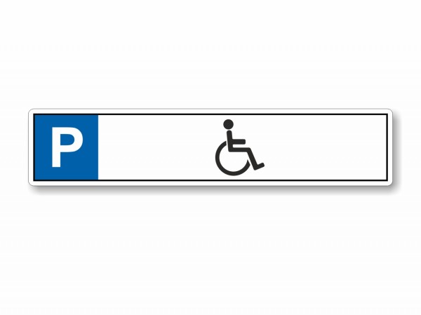Parkplatzschild Behinderten Parkplatz Zeichen