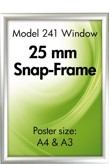 Klapprahmen 25mm Doppelrahmen Alu Snap Frame beidseitig Fenster 241